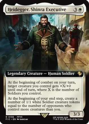 Image of Heidegger, Shinra Executive (Extended Art) [FINAL FANTASY Commander]