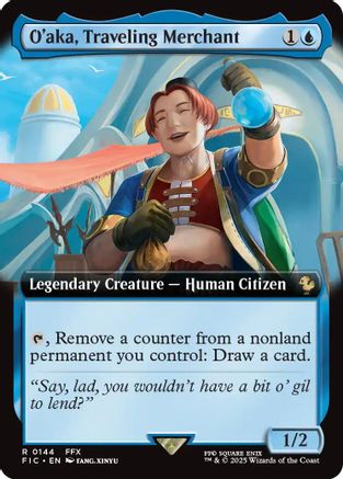 Image of O'aka, Traveling Merchant (Extended Art) [FINAL FANTASY Commander]