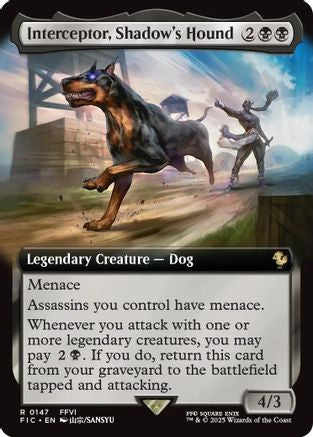 Image of Interceptor, Shadow's Hound (Extended Art) [FINAL FANTASY Commander]