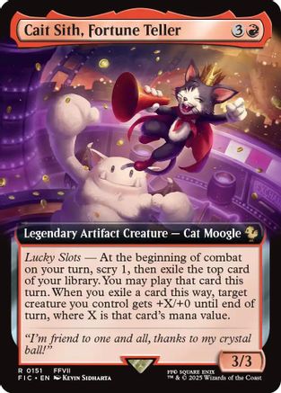 Image of Cait Sith, Fortune Teller (Extended Art) [FINAL FANTASY Commander]