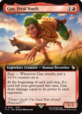 Image of Gau, Feral Youth (Extended Art) [FINAL FANTASY Commander]