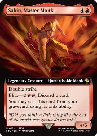 Image of Sabin, Master Monk (Extended Art) [FINAL FANTASY Commander]