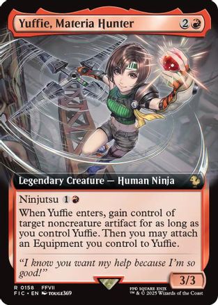 Image of Yuffie, Materia Hunter (Extended Art) [FINAL FANTASY Commander]