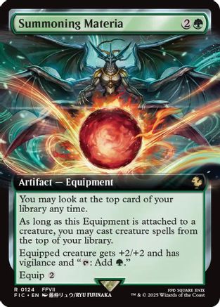 Image of Summoning Materia (Extended Art) [FINAL FANTASY Commander]
