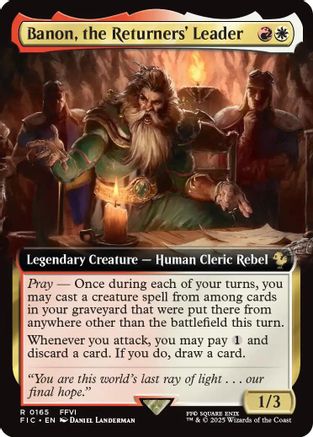 Image of Banon, the Returners' Leader (Extended Art) [FINAL FANTASY Commander]