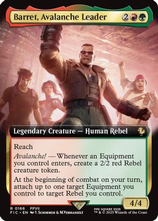 Image of Barret, Avalanche Leader (Extended Art) [FINAL FANTASY Commander]