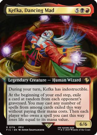 Image of Kefka, Dancing Mad (Extended Art) [FINAL FANTASY Commander]