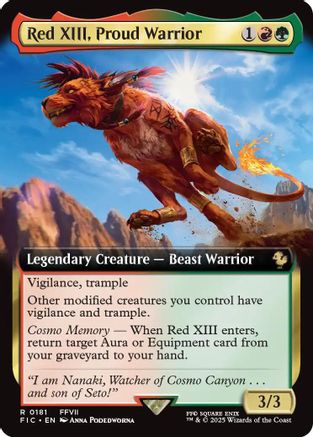 Image of Red XIII, Proud Warrior (Extended Art) [FINAL FANTASY Commander]