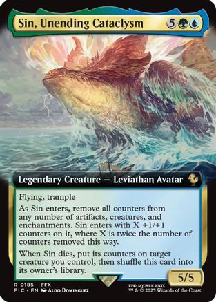 Image of Sin, Unending Cataclysm (Extended Art) [FINAL FANTASY Commander]