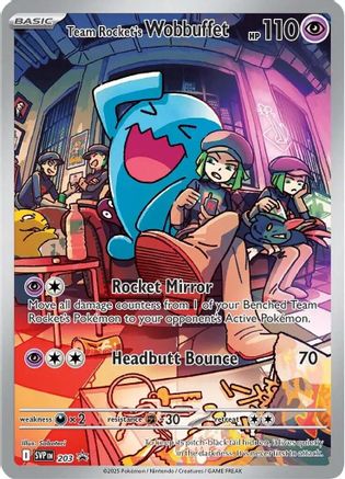 Image of Team Rocket's Wobbuffet (203) [Scarlet & Violet: Black Star Promos]
