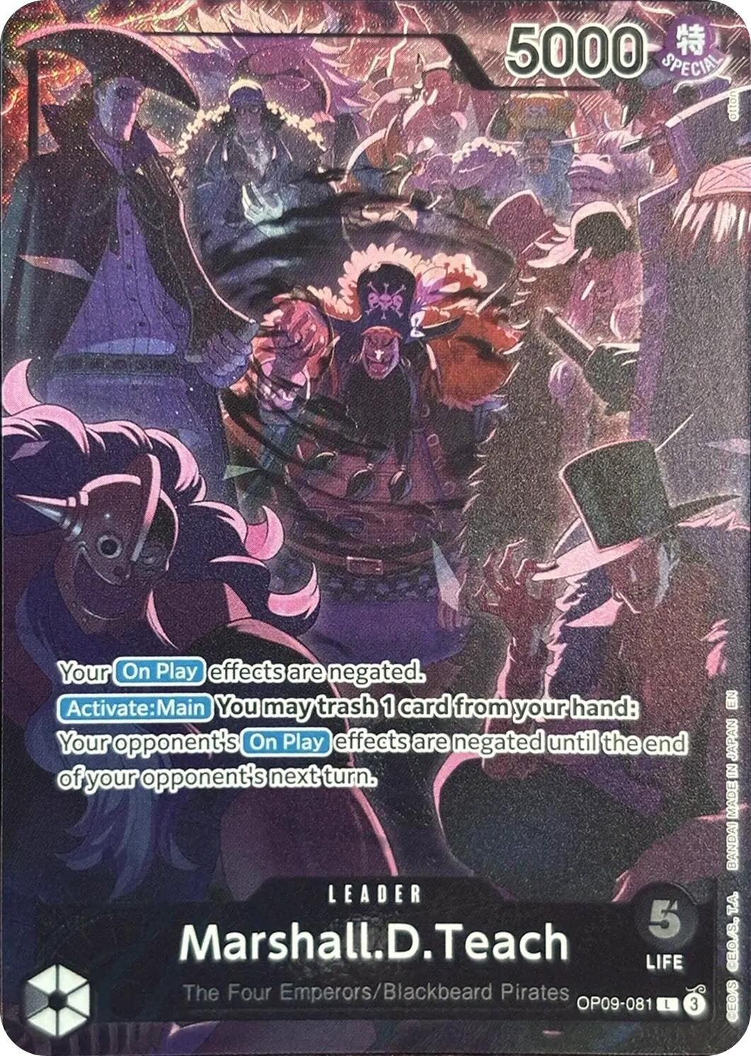 Image of Marshall.D.Teach (English Version 2nd Anniversary Set) [One Piece Promotion Cards]