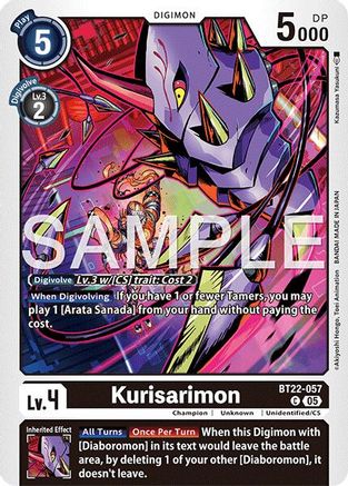 Image of Kurisarimon [BT22-057] [Cyber Eden]