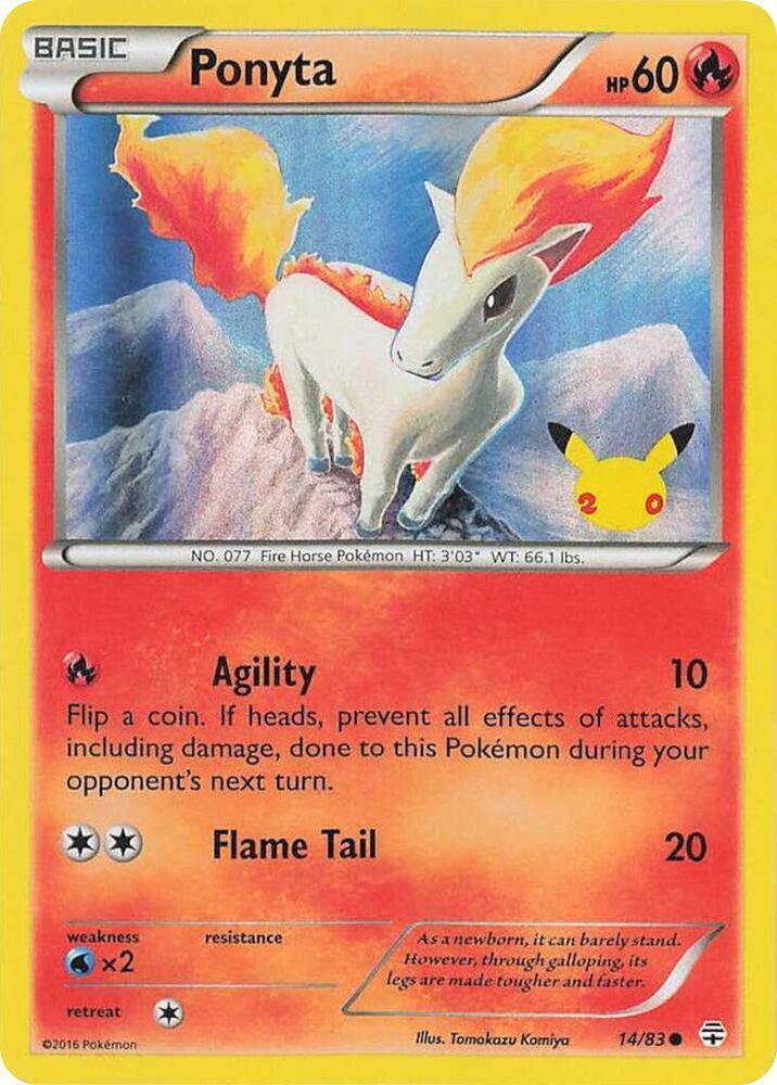 Image of Ponyta (014/083) (UK Exclusive Promo) [Miscellaneous Cards]