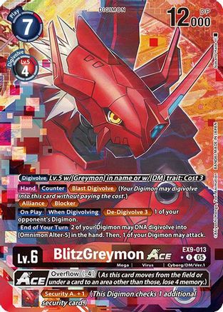Image of BlitzGreymon ACE [EX9-013] (Alternate Art) [Versus Monsters]