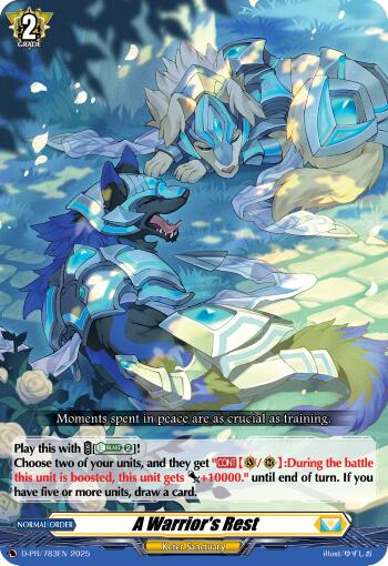 Image of A Warrior's Rest (D-PR/783EN) [D Promo Cards]