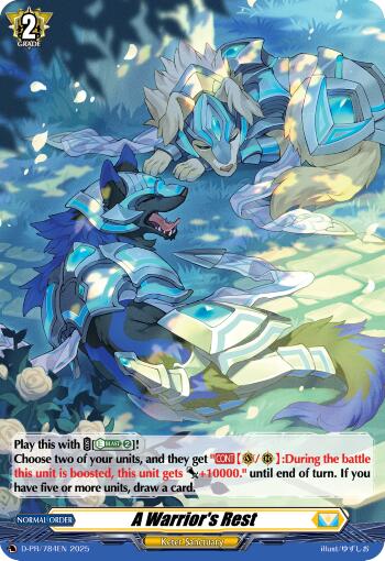 Image of A Warrior's Rest (Foil) (D-PR/784EN) [D Promo Cards]