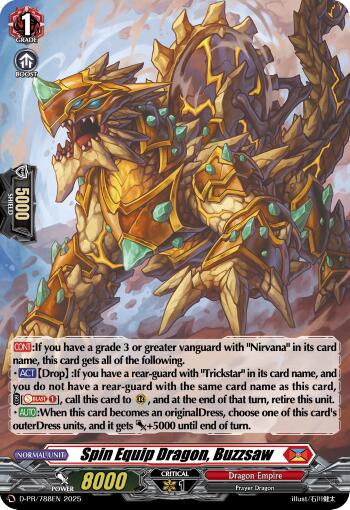 Image of Spin Equip Dragon, Buzzsaw (Foil) (D-PR/788EN) [D Promo Cards]
