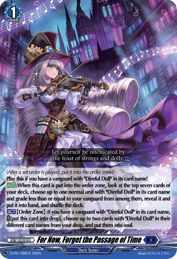 Image of For Now, Forget the Passage of Time (D-PR/789EN) [D Promo Cards]