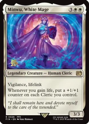 Image of Minwu, White Mage [FINAL FANTASY Prerelease Promo]