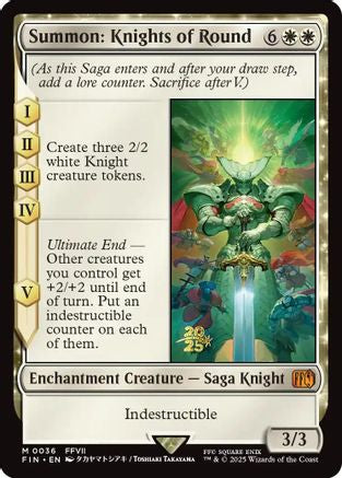 Image of Summon: Knights of Round [FINAL FANTASY Prerelease Promo]