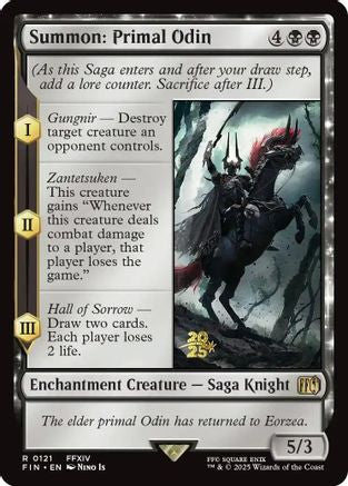 Image of Summon: Primal Odin [FINAL FANTASY Prerelease Promo]