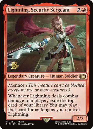 Image of Lightning, Security Sergeant [FINAL FANTASY Prerelease Promo]