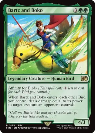 Image of Bartz and Boko [FINAL FANTASY Prerelease Promo]