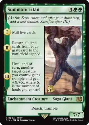 Image of Summon: Titan [FINAL FANTASY Prerelease Promo]