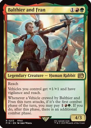 Image of Balthier and Fran [FINAL FANTASY Prerelease Promo]