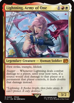 Image of Lightning, Army of One [FINAL FANTASY Prerelease Promo]