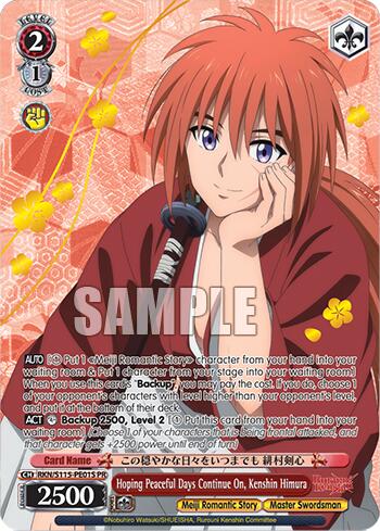Image of Hoping Peaceful Days Continue On, Kenshin Himura (Foil) [Rurouni Kenshin]
