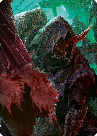 Image of Uzuri, Switch Blade // Emperor, Dracai of Aesir Double Sided Art Card (Middle Left) - GEM Pack 1
