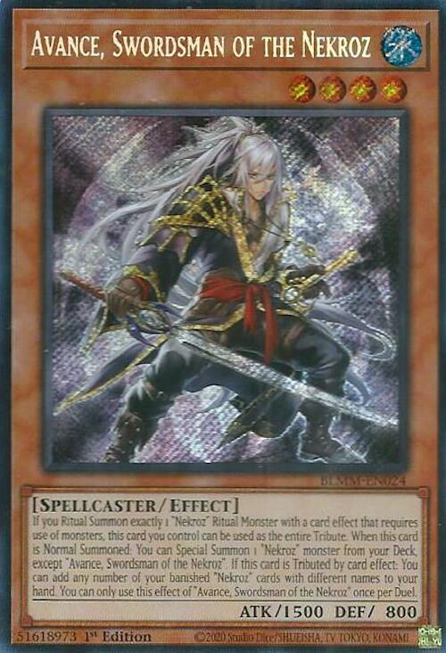 Image of Avance, Swordsman of the Nekroz [BLMM-EN024] Secret Rare