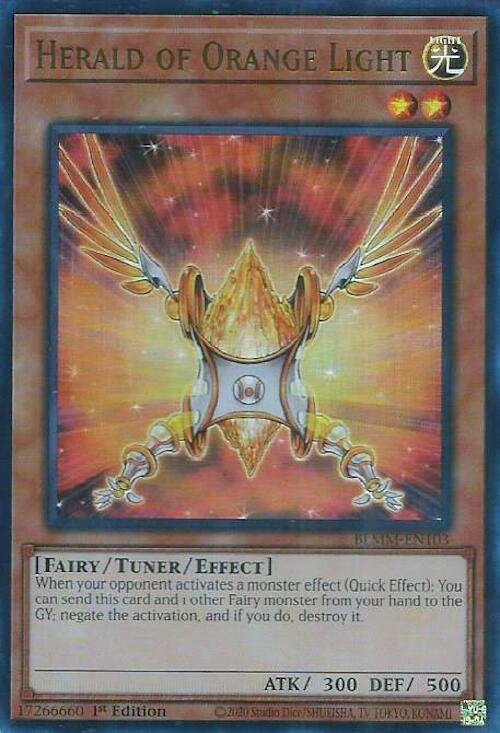 Image of Herald of Orange Light [BLMM-EN103] Ultra Rare