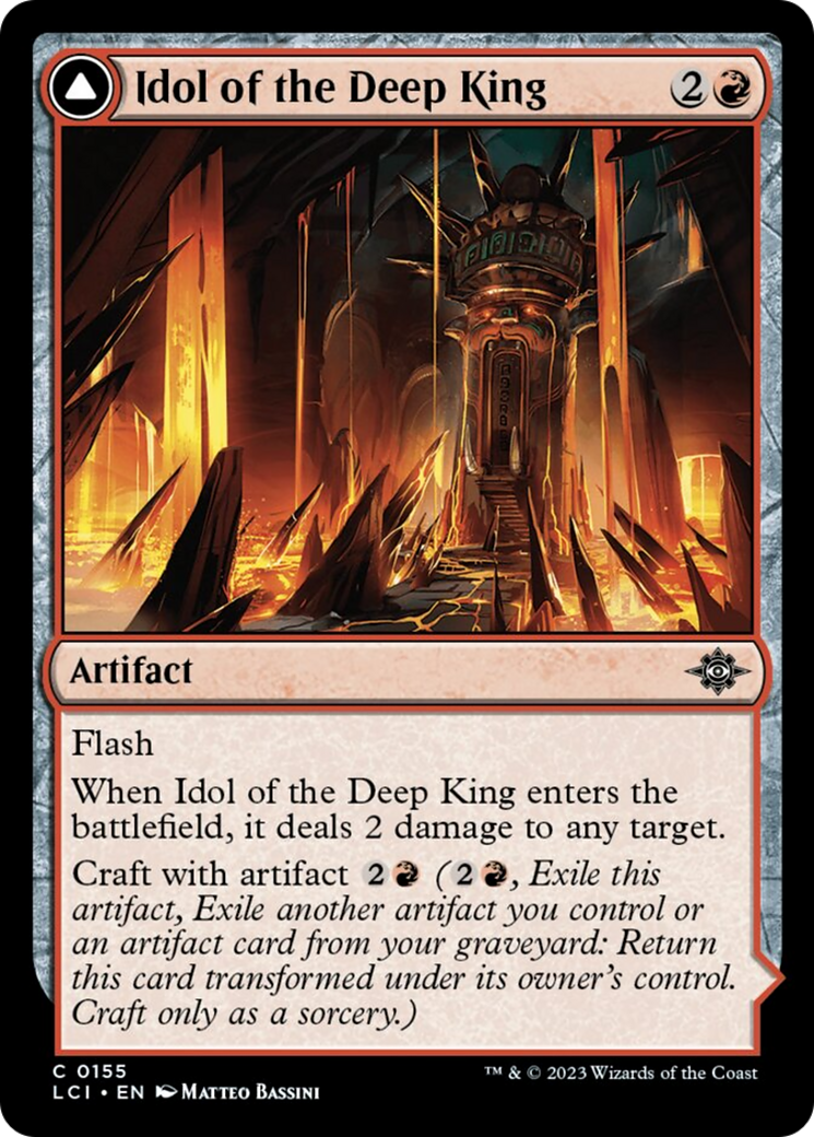 Image of Idol of the Deep King // Sovereign's Macuahuitl [The Lost Caverns of Ixalan]