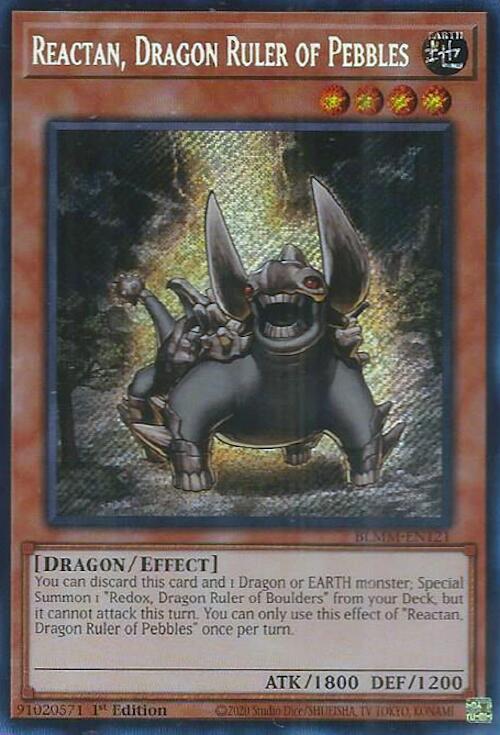 Image of Reactan, Dragon Ruler of Pebbles [BLMM-EN121] Secret Rare