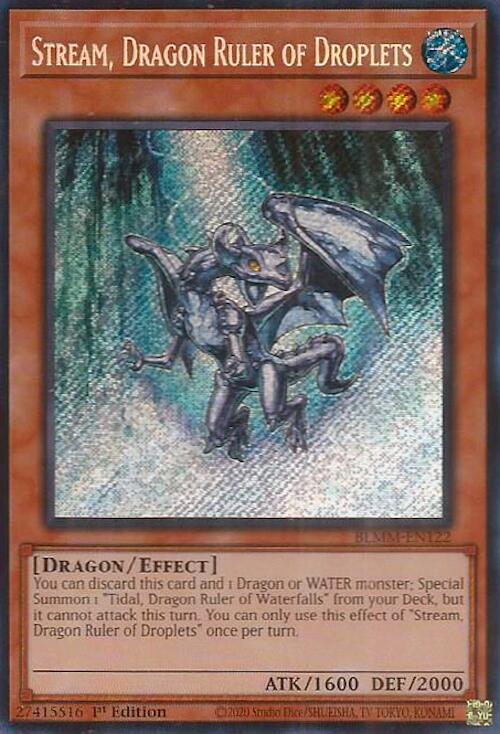 Image of Stream, Dragon Ruler of Droplets [BLMM-EN122] Secret Rare