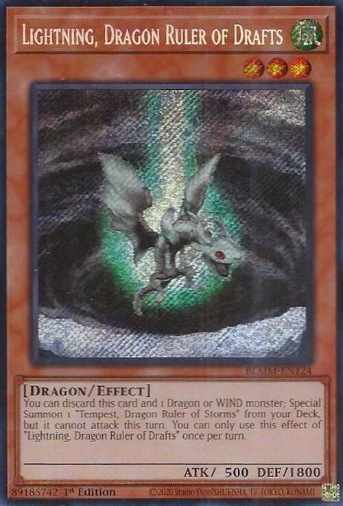 Image of Lightning, Dragon Ruler of Drafts [BLMM-EN124] Secret Rare