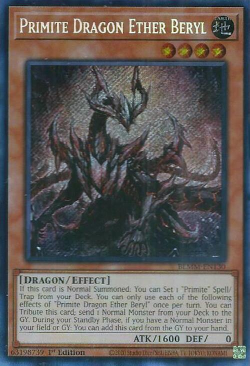 Image of Primite Dragon Ether Beryl [BLMM-EN130] Secret Rare