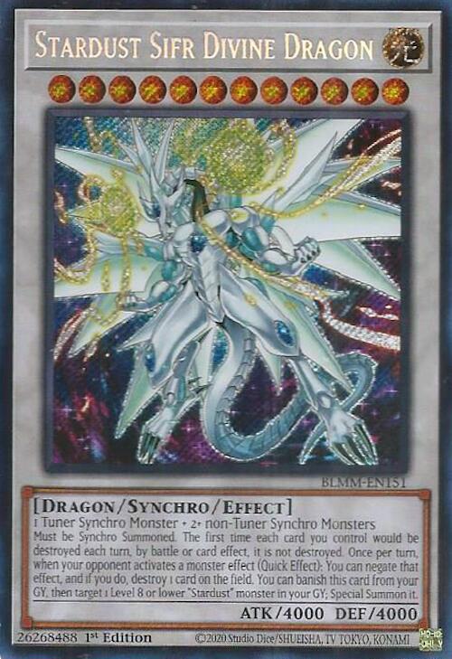 Image of Stardust Sifr Divine Dragon [BLMM-EN151] Secret Rare