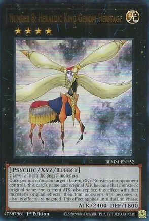 Image of Number 8: Heraldic King Genom-Heritage [BLMM-EN152] Ultra Rare