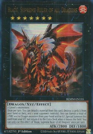 Image of Blaze, Supreme Ruler of all Dragons [BLMM-EN155] Ultra Rare