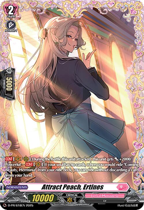Image of Attract Peach, Ertines (D-PR/618EN) [D Promo Cards]