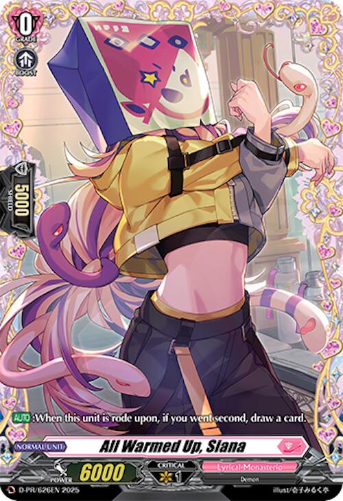 Image of All Warmed Up, Siana (D-PR/626EN) [D Promo Cards]