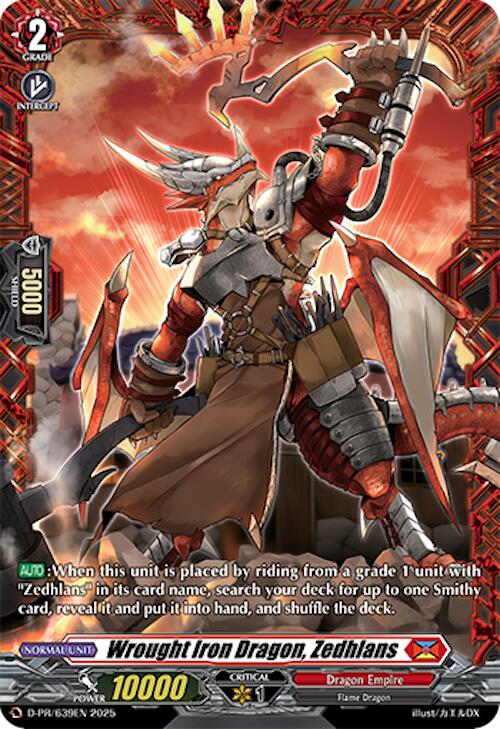 Image of Wrought Iron Dragon, Zedhlans (D-PR/639EN) [D Promo Cards]