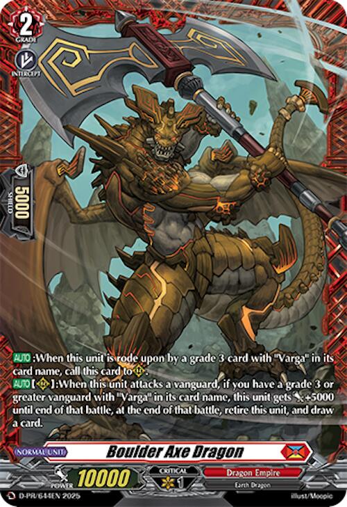 Image of Boulder Axe Dragon (D-PR/644EN) [D Promo Cards]