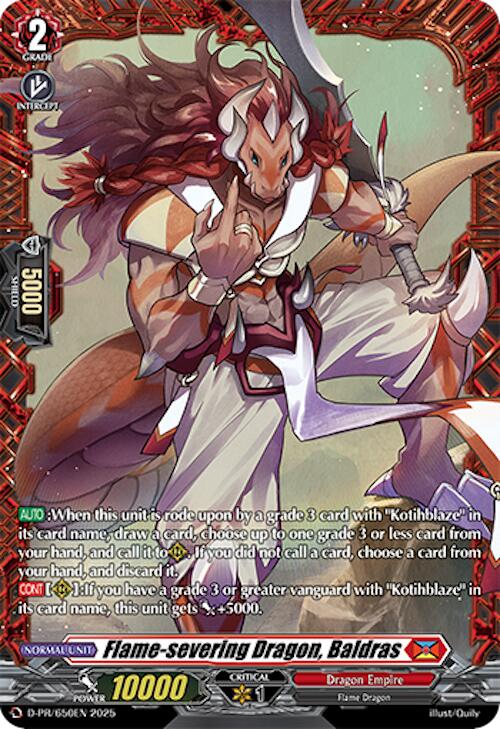 Image of Flame-severing Dragon, Baldras (D-PR/650EN) [D Promo Cards]