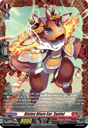 Image of Divine Blaze Ear, Synfol (D-PR/651EN) [D Promo Cards]