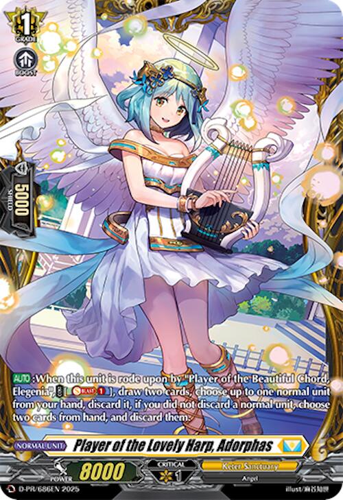 Image of Player of the Lovely Harp, Adorphas (D-PR/686EN) [D Promo Cards]