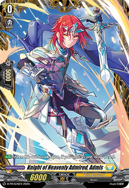 Image of Knight of Heavenly Admired, Admis (D-PR/676EN) [D Promo Cards]